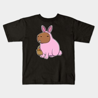 Capybara Easter Bunny Costume Kids T-Shirt